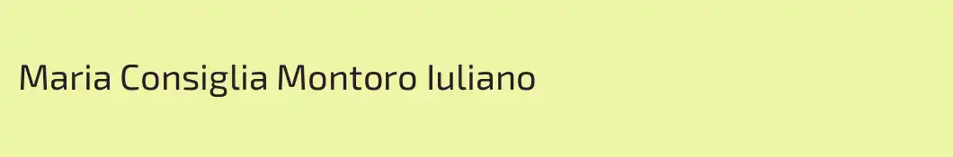 Maria Consiglia Montoro Iuliano